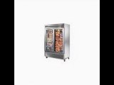 Reach In Freezer w, Glass Door, All Stainless, 49-cu ft