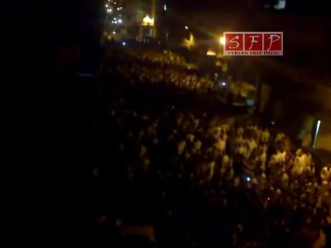 فري برس مظاهرة مدينة تدمر بعد صلاة الفجر24 8 2011