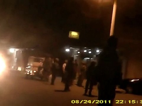 فري برس حوران طفس قوات الجيش تقمع المتظاهرين في 24 8 2011