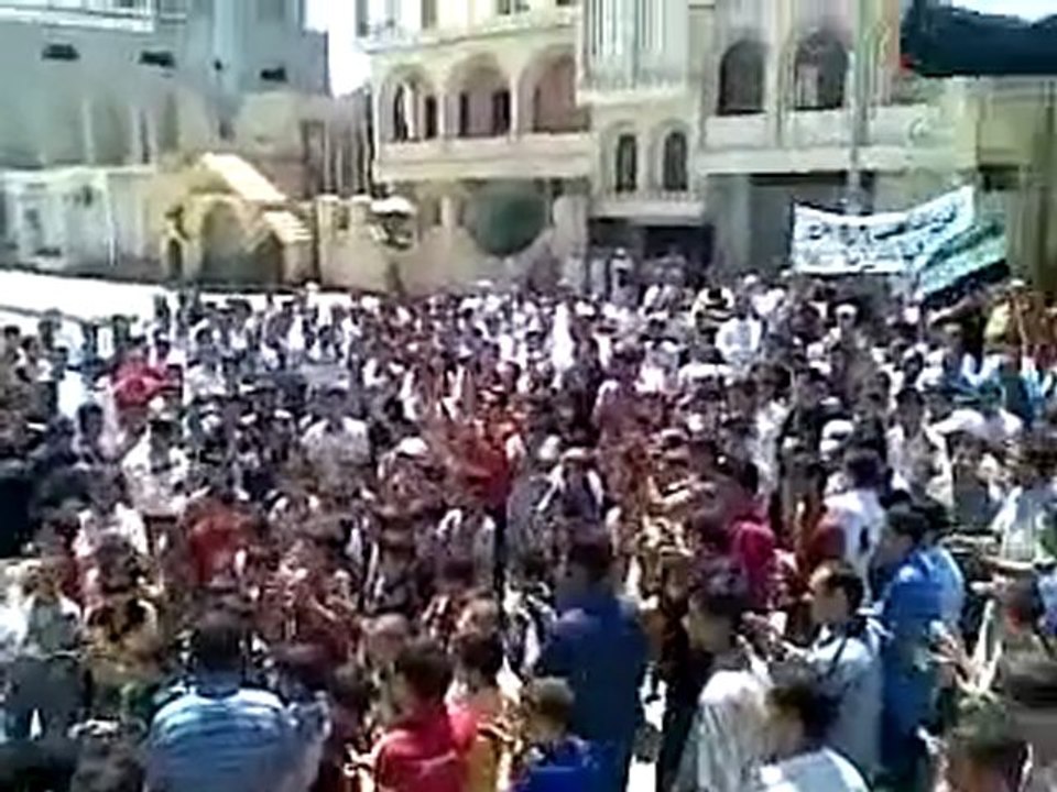 فري برس   حوران  ناحته  مظاهرة نصرة الشام في 28 8 2011