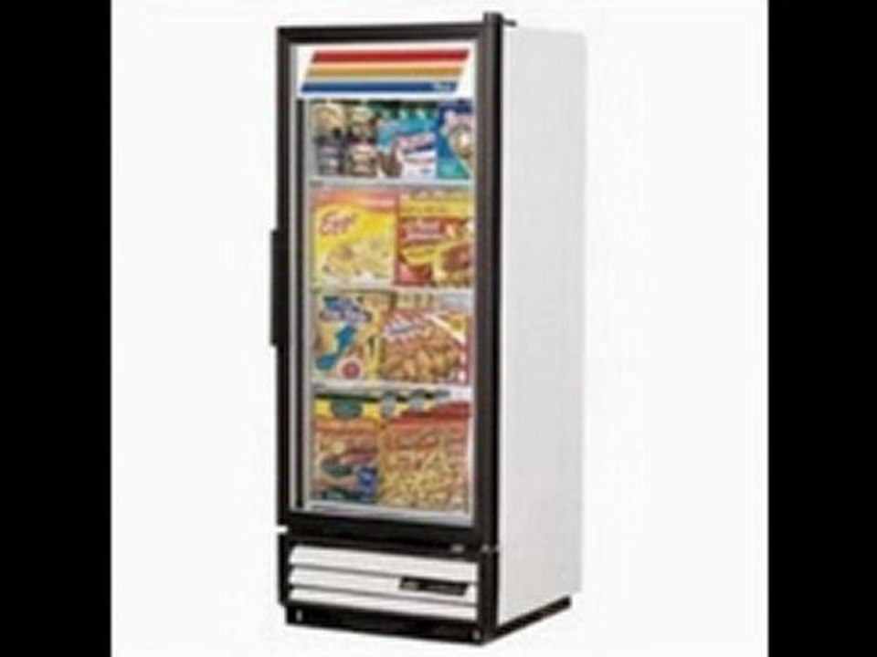 True Single Left-Hinged Door White Freezer Merchandiser, 12 Cu Ft