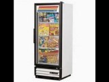 True Single Left-Hinged Door White Freezer Merchandiser, 12 Cu Ft