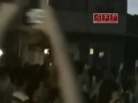 فري برس مظاهرة حاشدة في حي القدم بدمشق 29 رمضان بعد المغرب29 8 2011