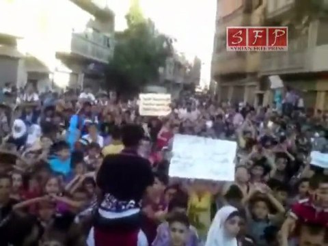 فري برس حمص الخالدية 1 أيلول مظاهرة أطفال حمص 1 9 2011