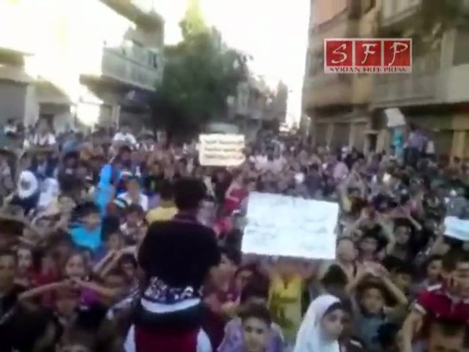 فري برس   حمص الخالدية 1 أيلول مظاهرة أطفال حمص 1 9 2011
