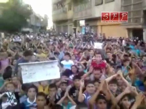 فري برس حمص خالدية مظاهرة أطفال 1 أيلول يا حمص حني رجالك حتى الموت1 9 2011