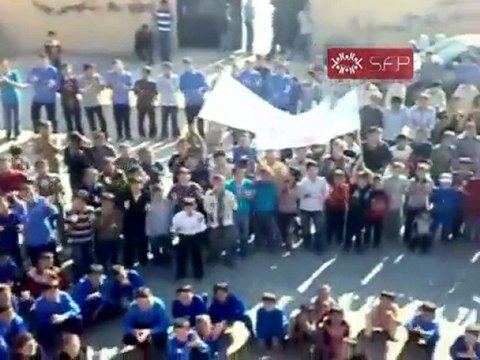 فري برس ادلب خان السبل مظاهرة طلابية الاحد25 9 2011