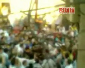 فري برس   حلب منغ مظاهرة تضامن مع تل رفعت 1 9 2011