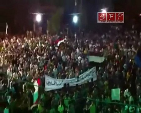 فري برس حمص الرستن مظاهرة مسائية أغنية رائعة 3 9 2011