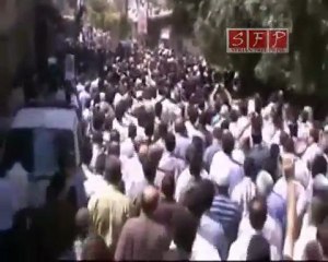 فري برس   حمورية تشييع الشهيد ابراهيم عماد رستم 3 9 2011