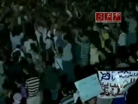 فري برس حوران الطيبة مظاهرة مسائية حاشدة 5 9 2011