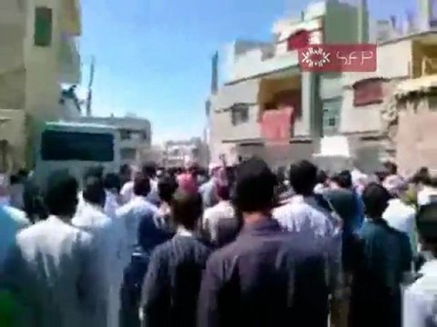 فري برس حمص مظاهرة القريتين جمعة الحماية الدولية 9 9 2011