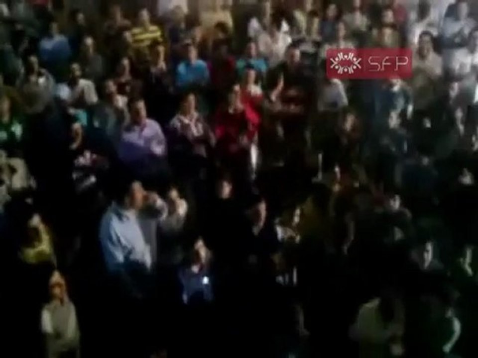 فري برس   حوران ناحتة مظاهرة مسائية تطالب بالحماية الدولية 10 9 2011