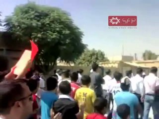 فري برس   مظاهرة رأس العين سري كانيه جمعة ماضون حتى اسقاط النظام 16 9 2011