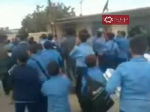 فري برس ادلب كللي مظاهرة طلابية 26 9 2011