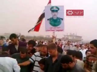 فري برس   تشييع البطل الشهيد العقيد تيسيير سلامات 29 9 2011