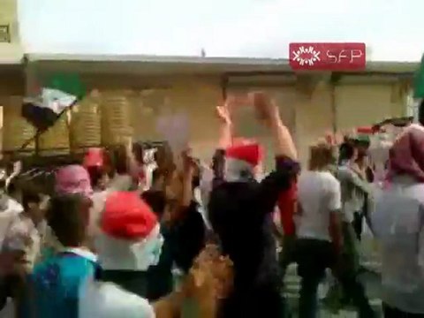 فري برس حلب مارع أشاوس مدينة مارع في جمعة النصر لشامنا ويمننا 30 9 2011