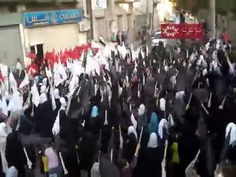 فري برس مظاهرة الحرائر حمص حي الخالدية 2 10 2011