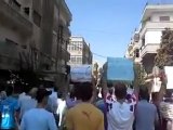 فري برس   المجلس الوطني يمثلنا مادام يلبي مطالبنا نريد حظر جوي حمص الغوطة 7 10 2011