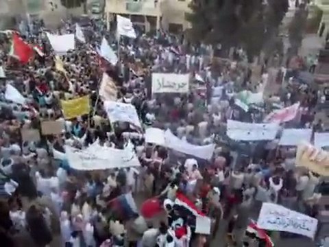 فري برس ادلب جرجناز جمعة المجلس الوطني يمثلنا إحراق العلم الروسي والصيني 7 10 2011