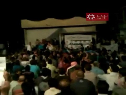 فري برس حمص القصيرمسائية حرية للأبد غصب عنك يااسد 8 10 2011