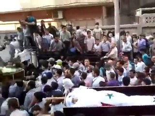 فري برس   دوما   تشييع الشهداء9 10 2011