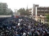 فري برس   ريف دمشق دوما    تشيع شهداء 9 10 2011