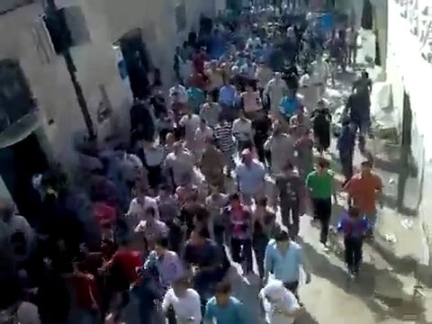 فري برس حماه مورك تشييع الشهيد أحمد محمد رشاد الابراهيم 10 10 2011