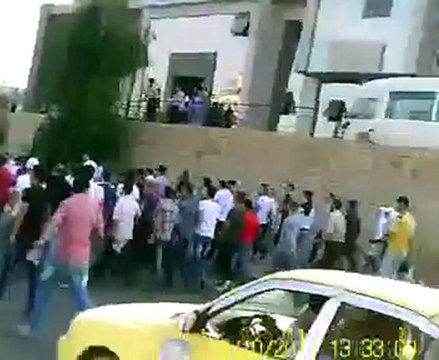 فري برس حلب مظاهرة عند دوار البولمان 10 10 2011