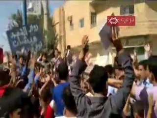 فري برس   مظاهرة طلاب مدينة القورية بديرالزور 10 10 2011