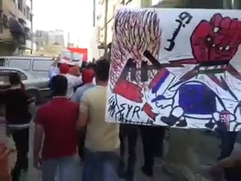 فري برس ريف دمشق زملكا جمعة أحرار الجيش مظاهرات الأحرار 14 10 2011 ج6