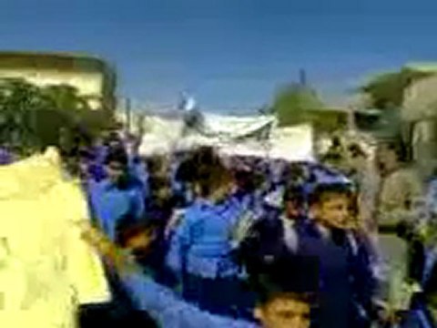 فري برس إدلب جبالا مظاهرة طلابية 17 10 2011