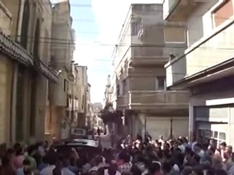 فري برس حمص باب تدمر زفاف الشهيد محمد فادي عبد القادر كعدة 17 10 2011