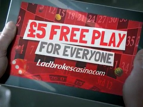Get £5 Free at Ladbrokes Casino TV Advert