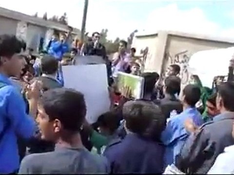 فري برس الحولة مظاهرة طلاب المدارس 18 10 2011