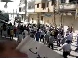 فري برس   حمص باب الدريب تشييع الشهيد عدنان غليون 18 10 2011