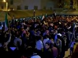 فري برس   مظاهرة مسائية مدينة ادلب 18 10 2011 امام منزل الشهيد يامن ج2