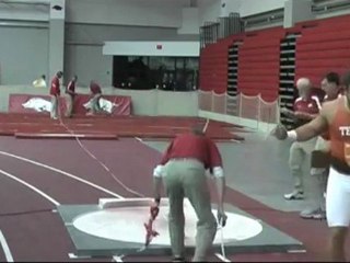 Athlé lancer poids indoor Ryan Crouser 19m72 7kg26 Fayetteville