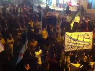 فري برس   إدلب   ‫تفتناز    مسائية رد على مظاهرات التأييد 19 10 2011