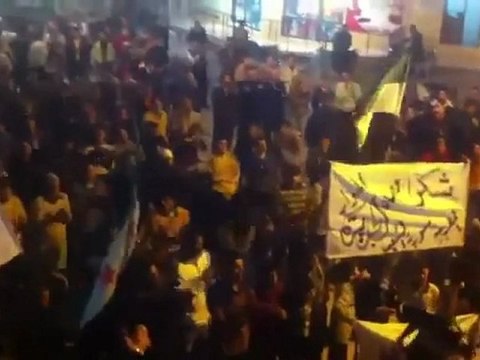 فري برس إدلب ‫تفتناز مسائية رد على مظاهرات التأييد 19 10 2011