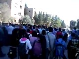 فري برس   الحسكة القامشلي انتفاضة الطلاب الاحرار للمطالبة باسقاط النظام 20 10 2011
