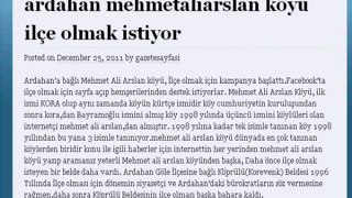 ARDAHAN haberleri news VİDEOSU VİDEOLARI && Mehmetaliarslan köyü ilçe olmak istiyor