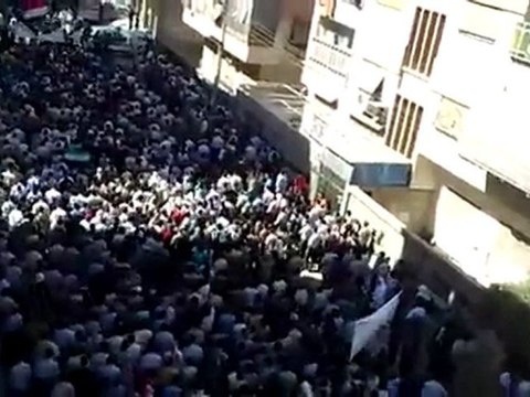 فري برس ريف دمشق دوما تشيع الشهيد البطل علاء الدين دعاس 20 10 2011