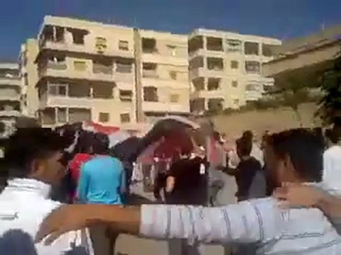 فري برس حماة حي القصور جمعة شهداء المهلة العربية 21 10 2011