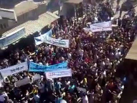 فري برس حماة كرناز مظاهرة حاشدة في جمعة شهداء المهلة العربية 21 10 2011