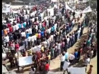 فري برس   حوران الكرك الشرقي مظاهرة شهداء المهلة العربية 21 10 2011