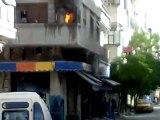 فري برس   حمص الخالدية احتراق المنازل نتيجة للقصف 23 10 2011 ج1