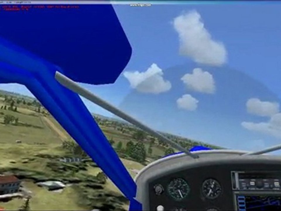 Atterrissage LOULOU à MOUY en ULM FLIGHT SIMULATOR X