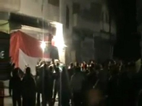 فري برس رائعة من حمص حي جورة الشياح و القرابيص مسائية 22 10 2011