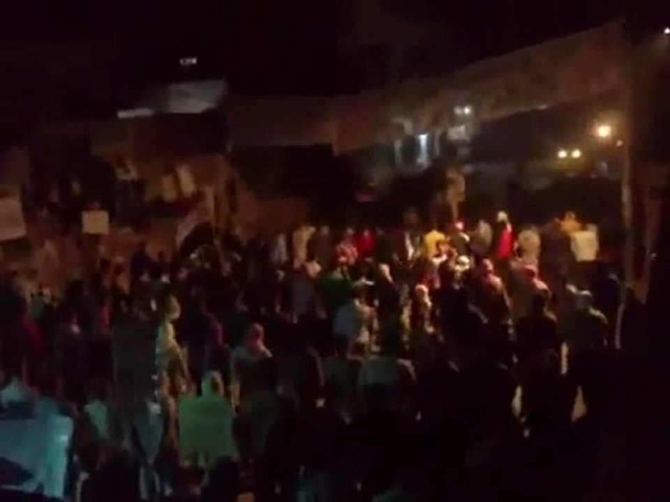 فري برس   حلب   أحرار عندان  الشعب يريد اعدام الرئيس 22 10 2011